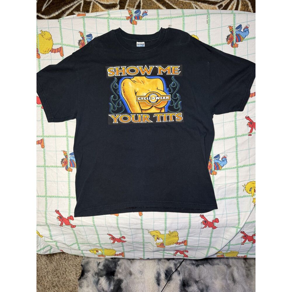 Vintage y2k American Cycle wear show me your t shirt mens size XL